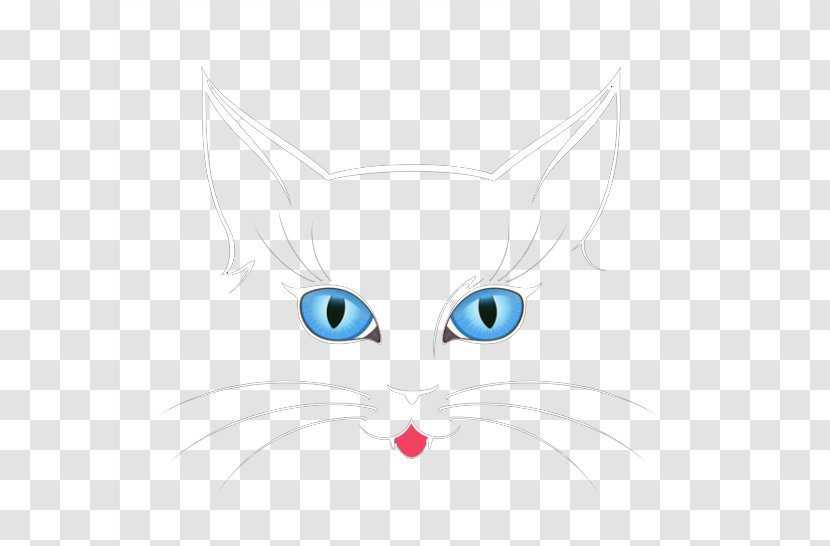 Whiskers Kitten Cat Nose - Heart - Blue Eyes Of The Transparent PNG