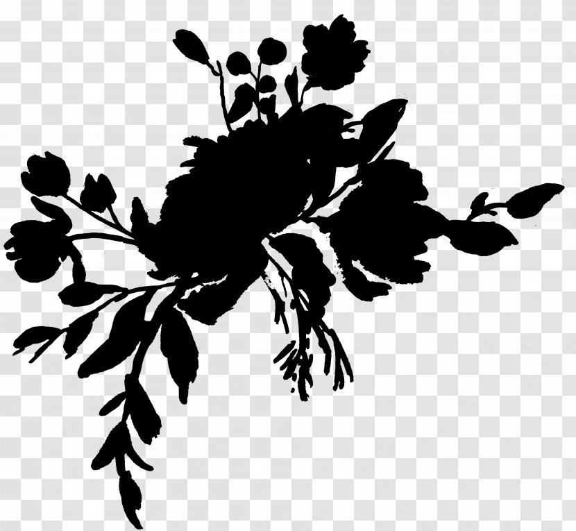 Tree Branch Silhouette - Stencil - Wildflower Transparent PNG