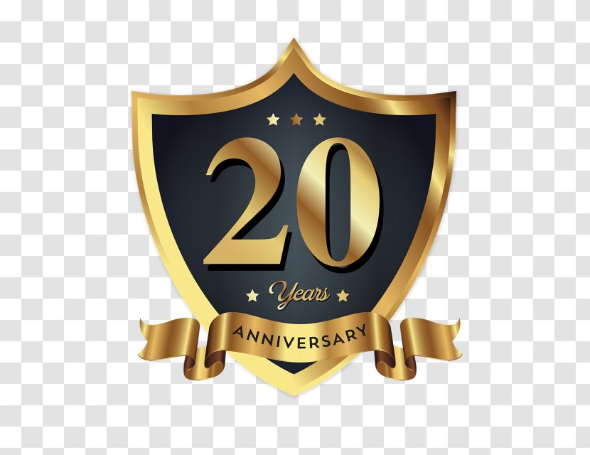 Logo Badge - Gold - Anniversary Transparent PNG