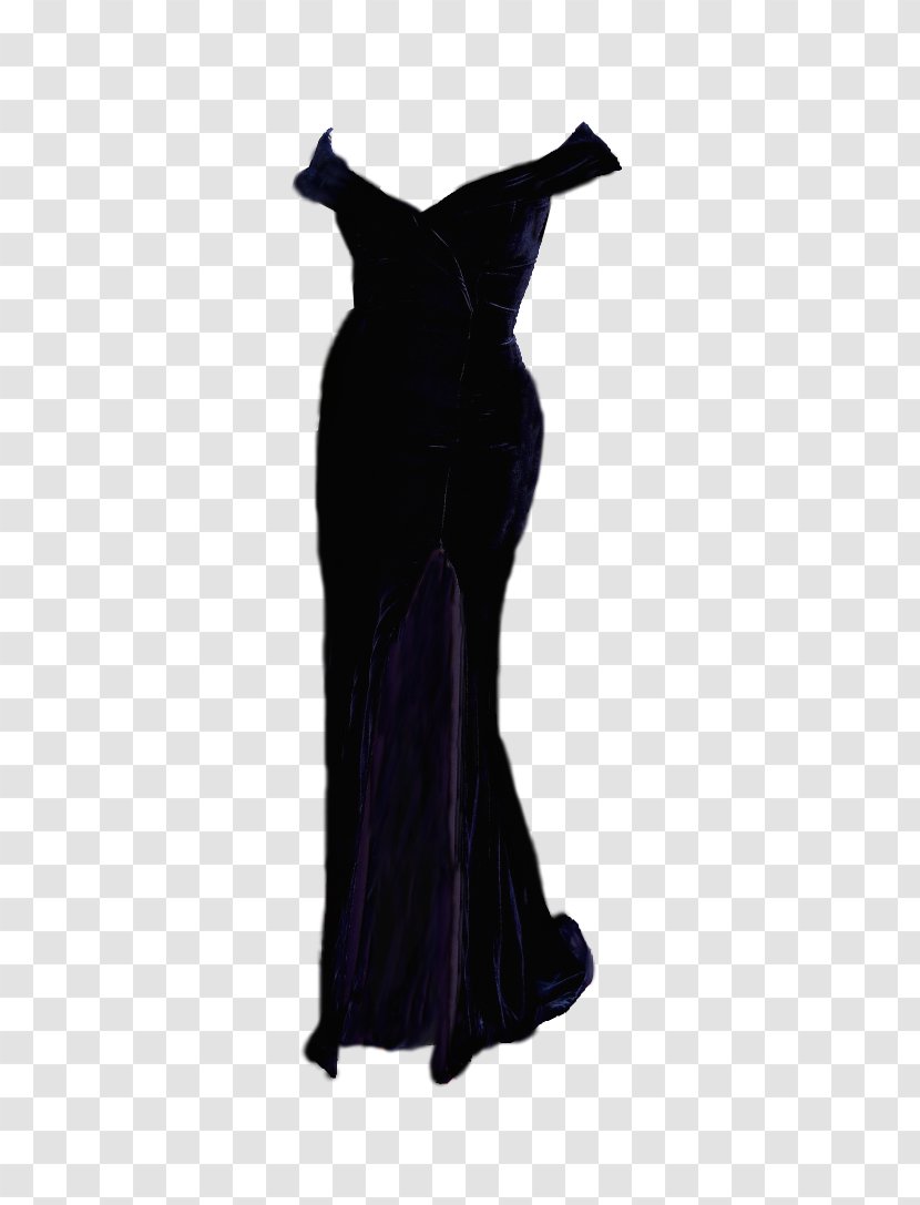 Shoulder Dress Velvet Gown - Purple Transparent PNG