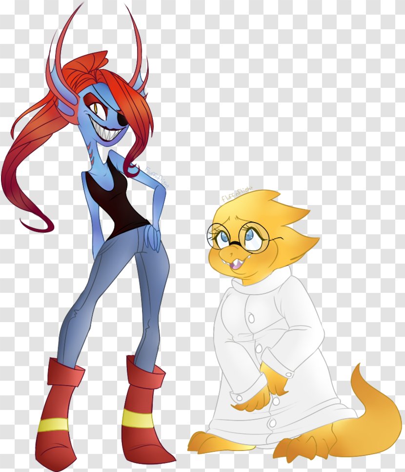 Alphys Undyne DeviantArt Undertale - Joint Transparent PNG