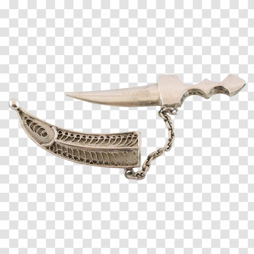 Knife Weapon Dagger Silver Jewellery - Sword Transparent PNG