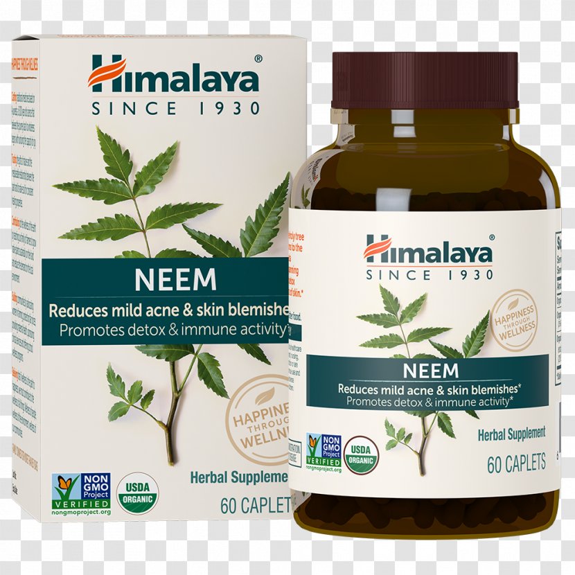 Neem Tree Dietary Supplement The Himalaya Drug Company Botanique Complete Care Skin - Ayurveda Transparent PNG