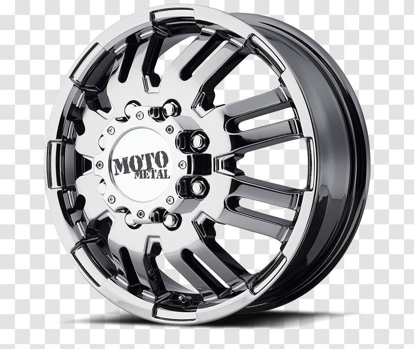 Car Moto Metal MO963 Black Dually Matte Machined Wheels Alloy Wheel - Auto Part Transparent PNG