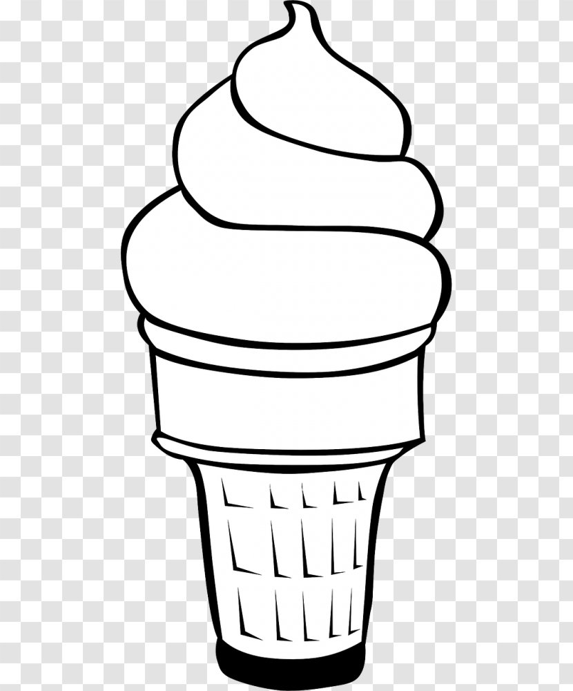Ice Cream Cones Sundae Colouring Pages Waffle Transparent PNG