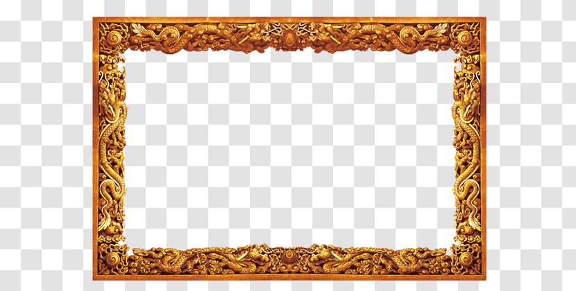 Gold Frame - Creative Work - Designer Transparent PNG