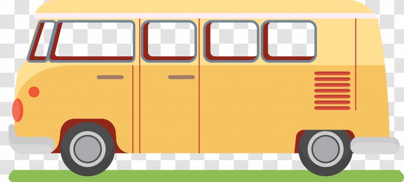 Tour Bus Service Illustration - Yellow Transparent PNG