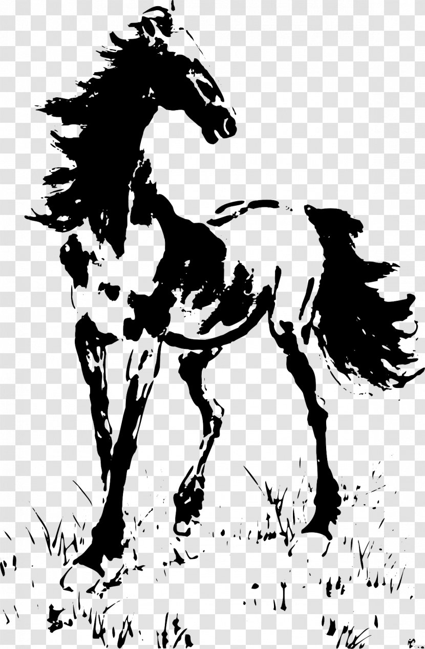 Horse Chinese Painting Vector Graphics Image - Mane - Steed Transparent PNG