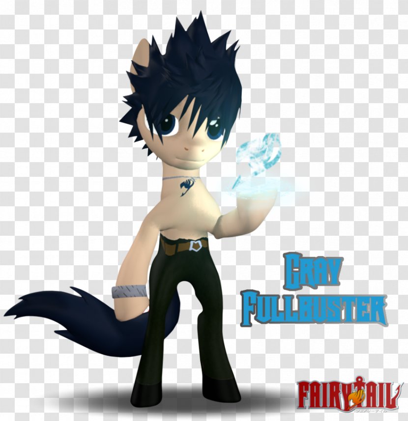 Gray Fullbuster Natsu Dragneel Pony Character Fairy Tail - Silhouette Transparent PNG