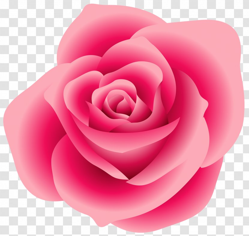 Rose Pink Free Clip Art - Order - Large Flower Transparent PNG