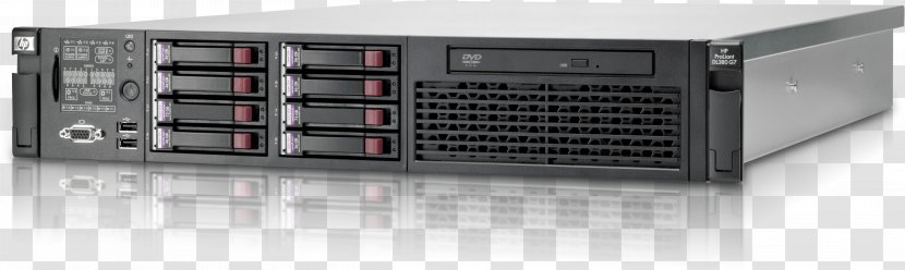 Hewlett-Packard ProLiant Computer Servers Hard Drives 19-inch Rack - Audio Receiver - Server Transparent PNG