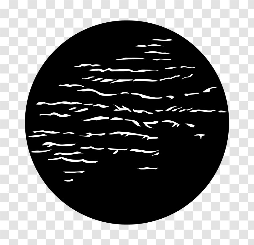 Gobo Metal Steel Water Circle - Black And White Transparent PNG