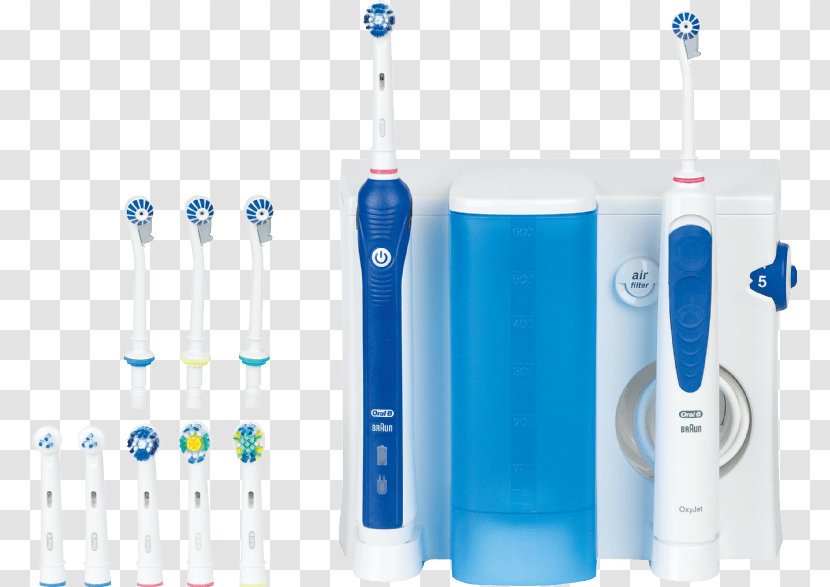 Electric Toothbrush Oral-B ProfessionalCare 3000 + Oxyjet Dental Water Jets - Watercolor Transparent PNG