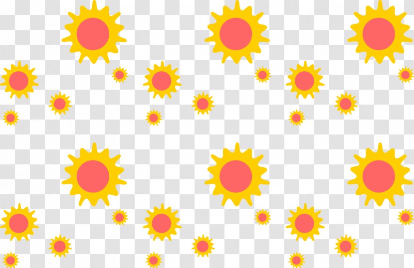 Cartoon Pattern - Sun Transparent PNG