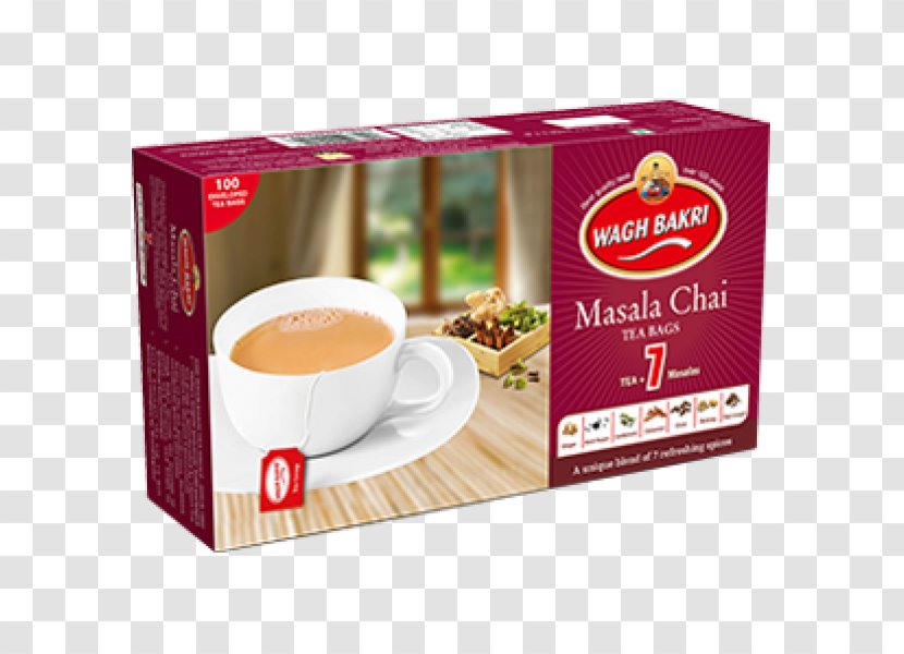 Wagh Bakri Masala Chai Tea Bags Green - Bag Transparent PNG