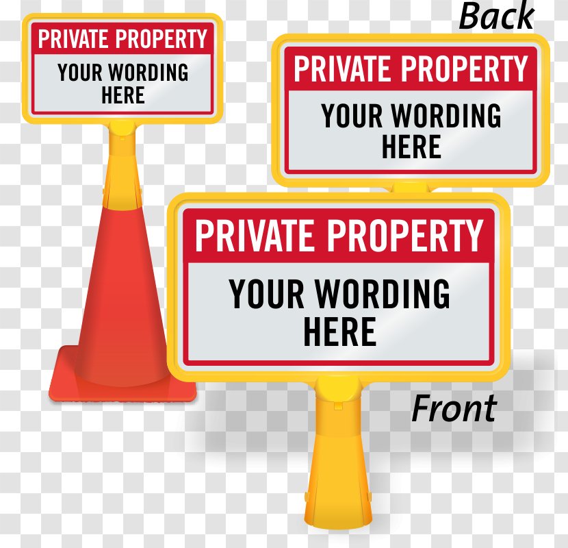 Traffic Sign Signage Property Sandwich Board - Private Message Starting Confessions Transparent PNG