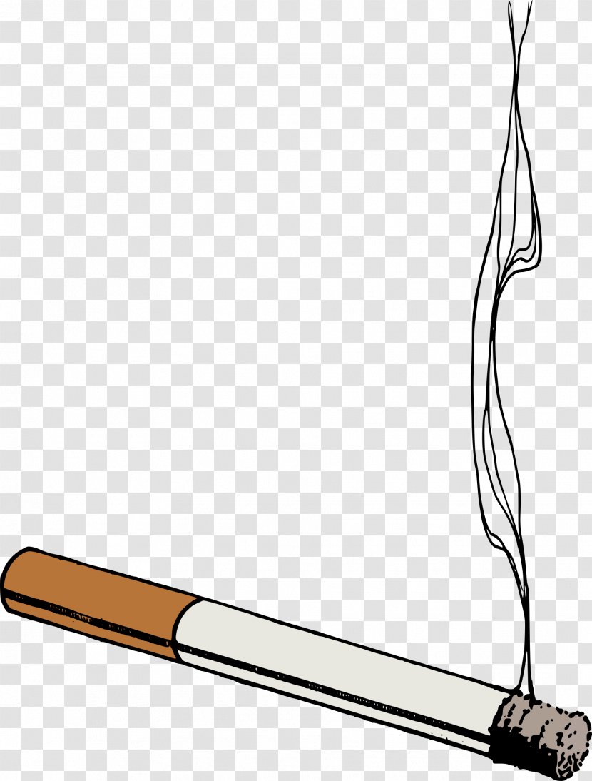 Cigarette Royalty-free Clip Art - Cartoon - A Transparent PNG