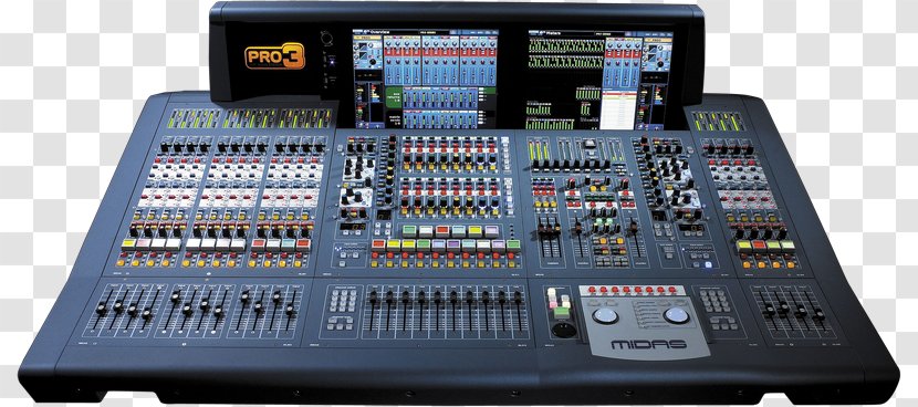 Audio Mixers Digital Mixing Console Midas Consoles XL8 Live Sound - Electronic Component - Broadcast Mixer Transparent PNG