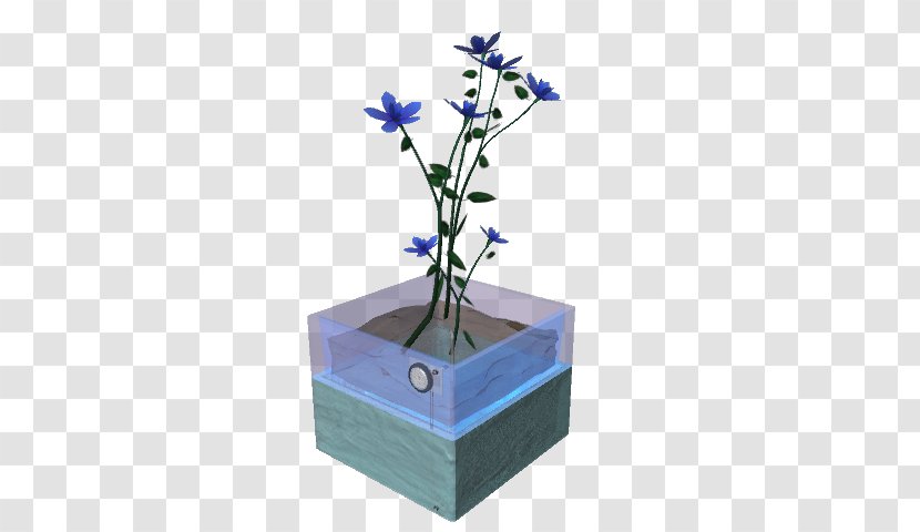 Cobalt Blue Flowerpot - Flower - Forgetmenot Transparent PNG