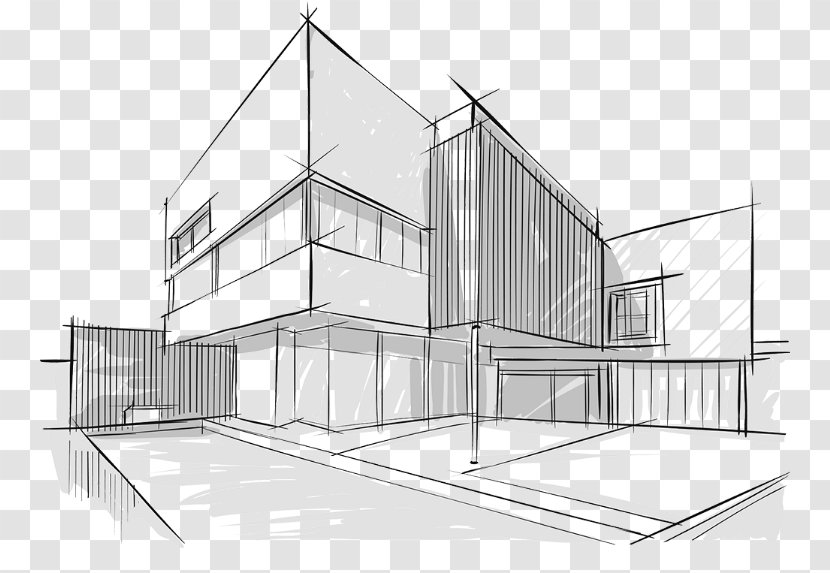 Architecture Building Design Vector Art PNG, Architectural Building Line  Draft Design, Building Drawing, Building Sketch, Real Estate PNG Image For  Free Downloa… | Building sketch, Architecture background, Building drawing
