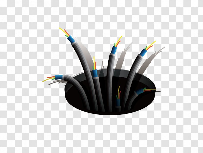 Electrical Cable Cartoon - Twiston Wire Connector - Black Hole Extending Connectors Transparent PNG