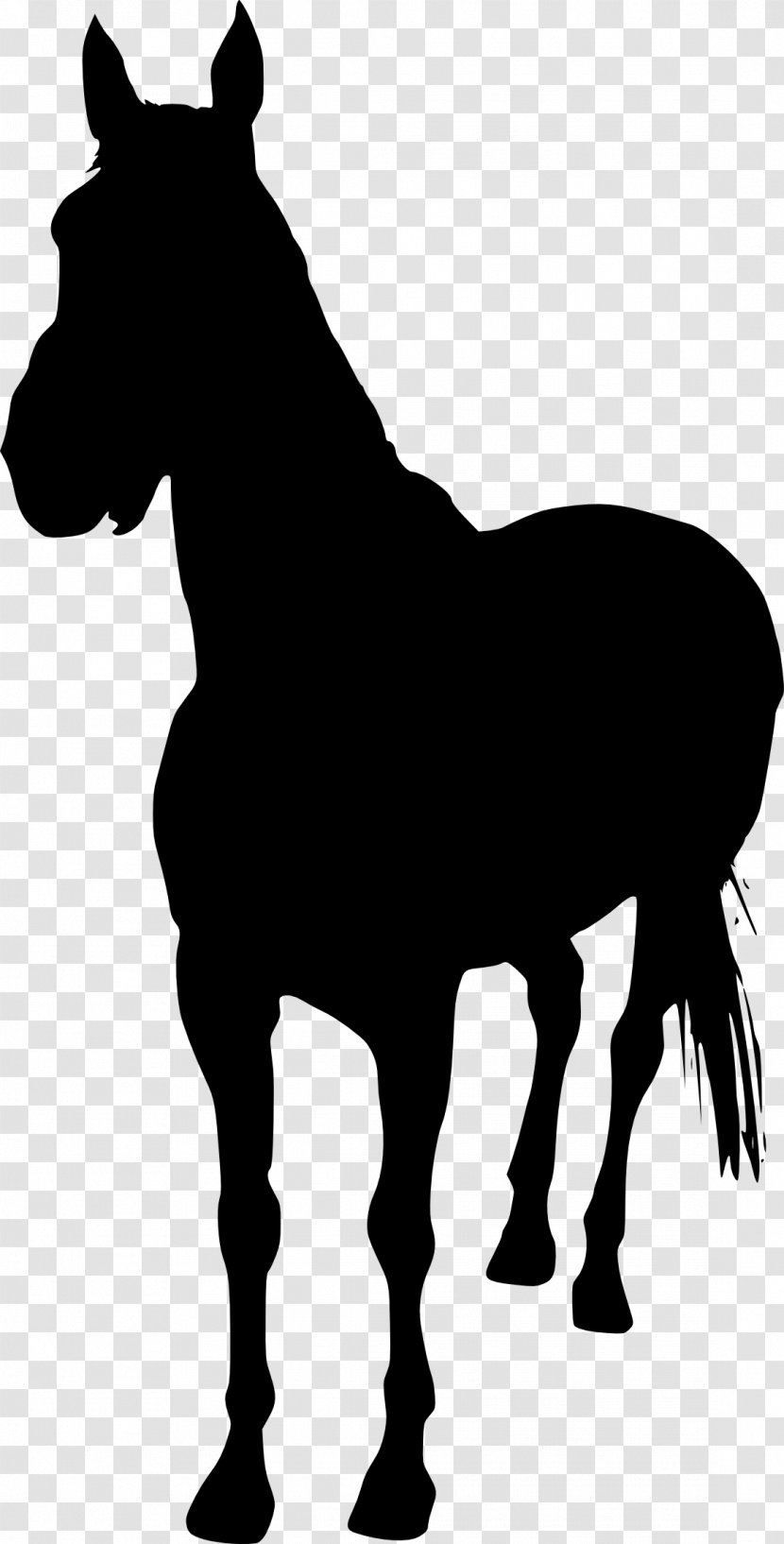 Unicorn Silhouette Clip Art - Rein - Headless Horseman Transparent PNG