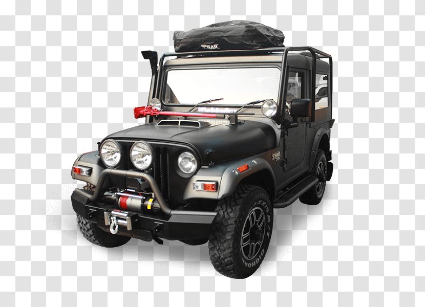 Mahindra Thar & Car Jeep Tire - Automotive Wheel System Transparent PNG