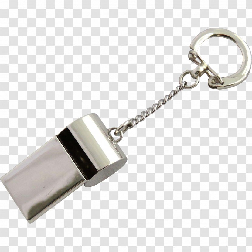 Key Chains Sterling Silver Whistle - Clothing Accessories Transparent PNG