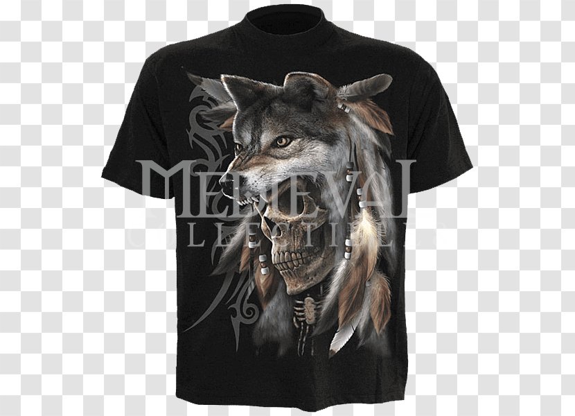 Human Skull Symbolism Tattoo Indian Wolf Skeleton - War Bonnet - Spirit Transparent PNG