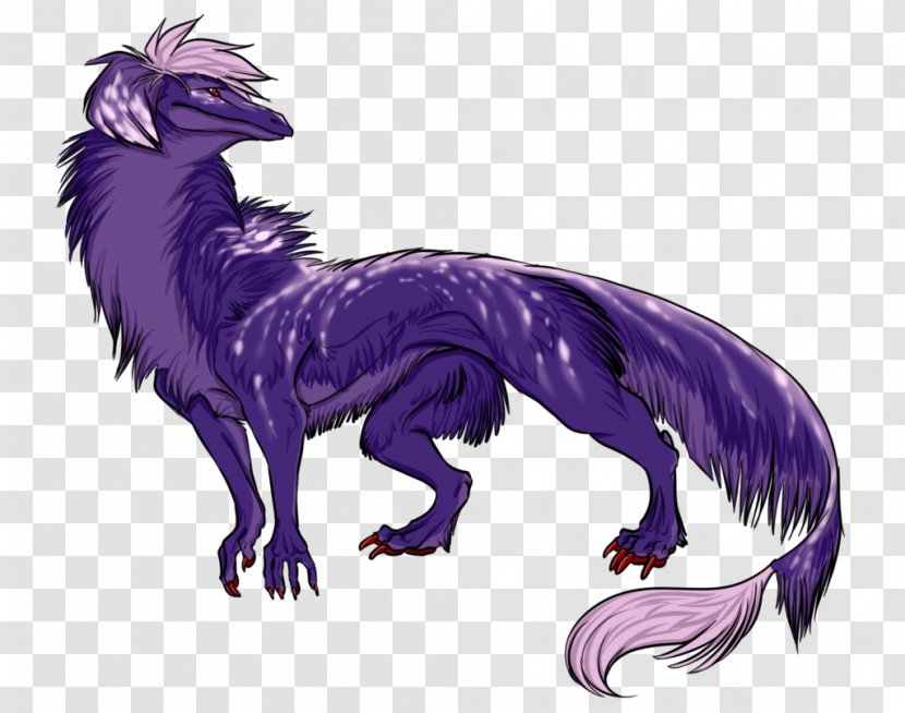 Dog Dragon Fauna Cartoon - Carnivoran - Purple Jellyfish Transparent PNG