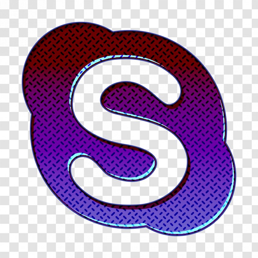 Media Icon Skype Social - Violet - Number Logo Transparent PNG