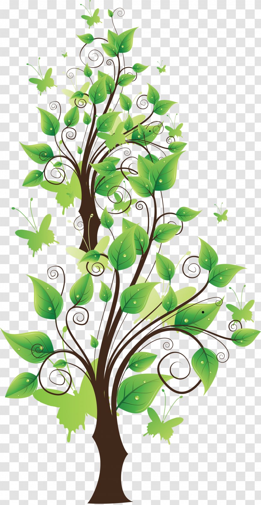 Tree Clip Art - Floral Design Transparent PNG