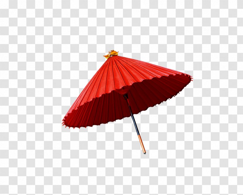 Oil-paper Umbrella SWF - Triangle - Red Transparent PNG