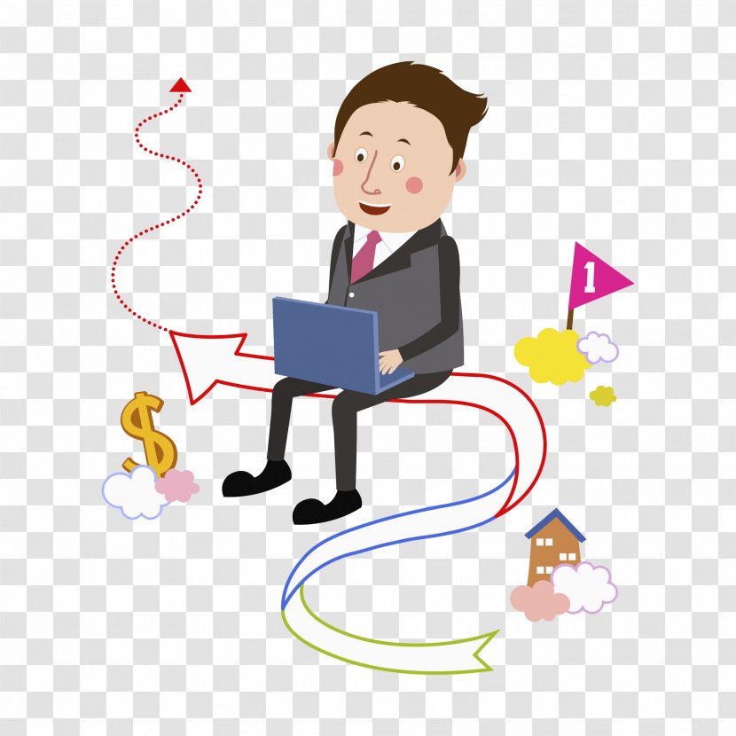 Clip Art - Human Behavior - Office Man Transparent PNG