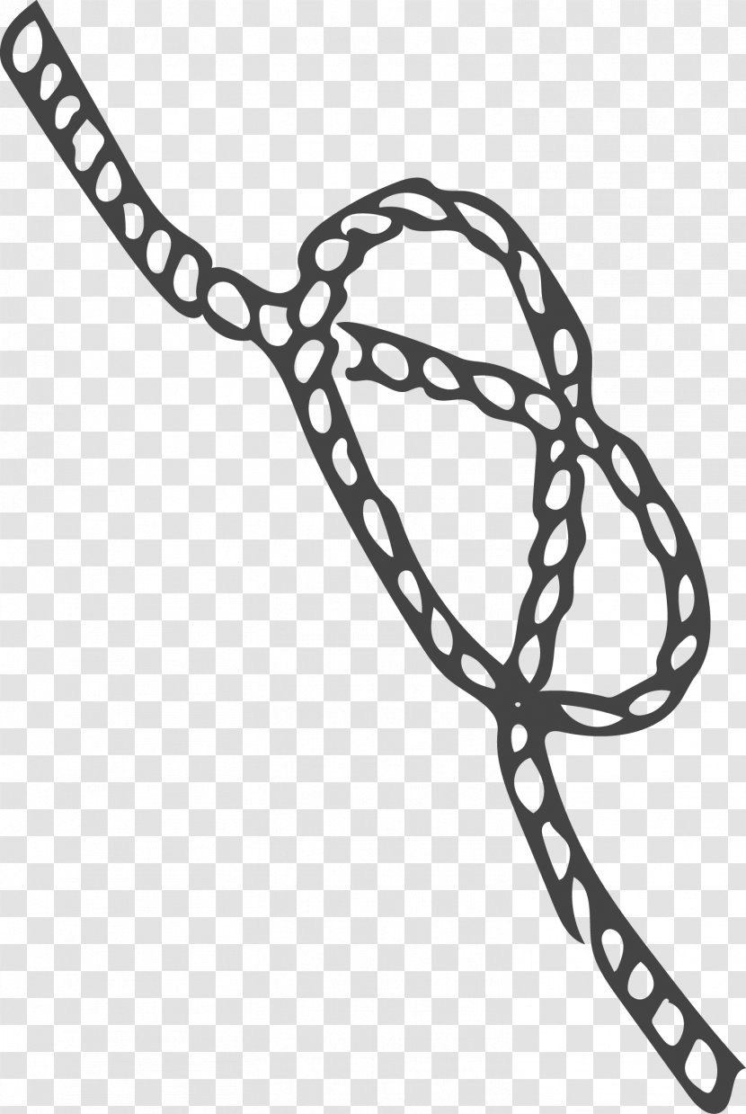 Black And White Drawing Rope - Vector Transparent PNG