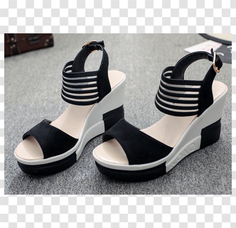 Sandal Wedge Slipper Fashion Shoe - Korea Transparent PNG