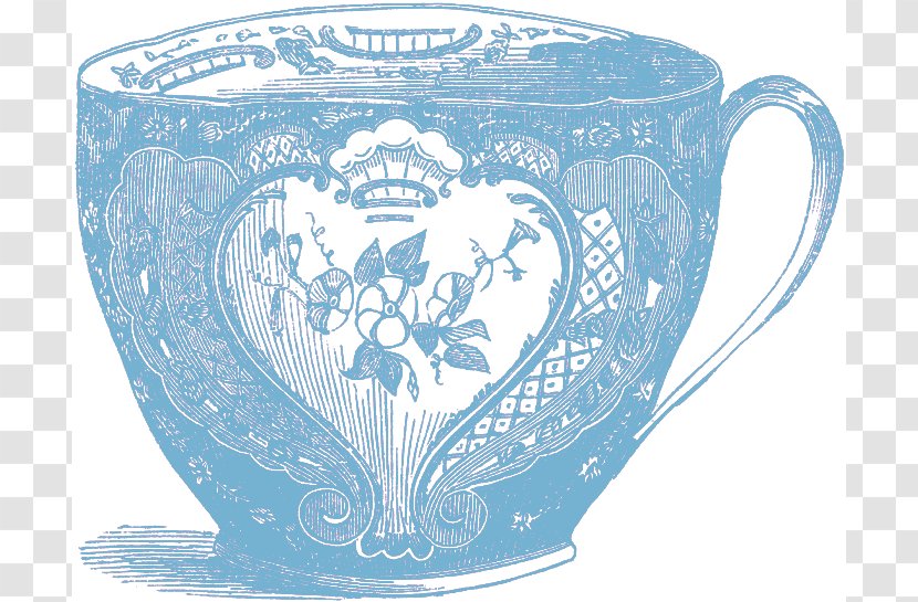 Green Tea Teapot Teacup Clip Art - Tableware - Blue Cup Cliparts Transparent PNG