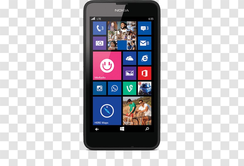 Nokia Lumia 630 635 Microsoft 640 Smartphone 諾基亞 - Telephone Transparent PNG