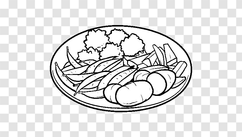 Dish Coloring Book Food Drawing Vegetable - Menu Pizzeria El Hornero Transparent PNG