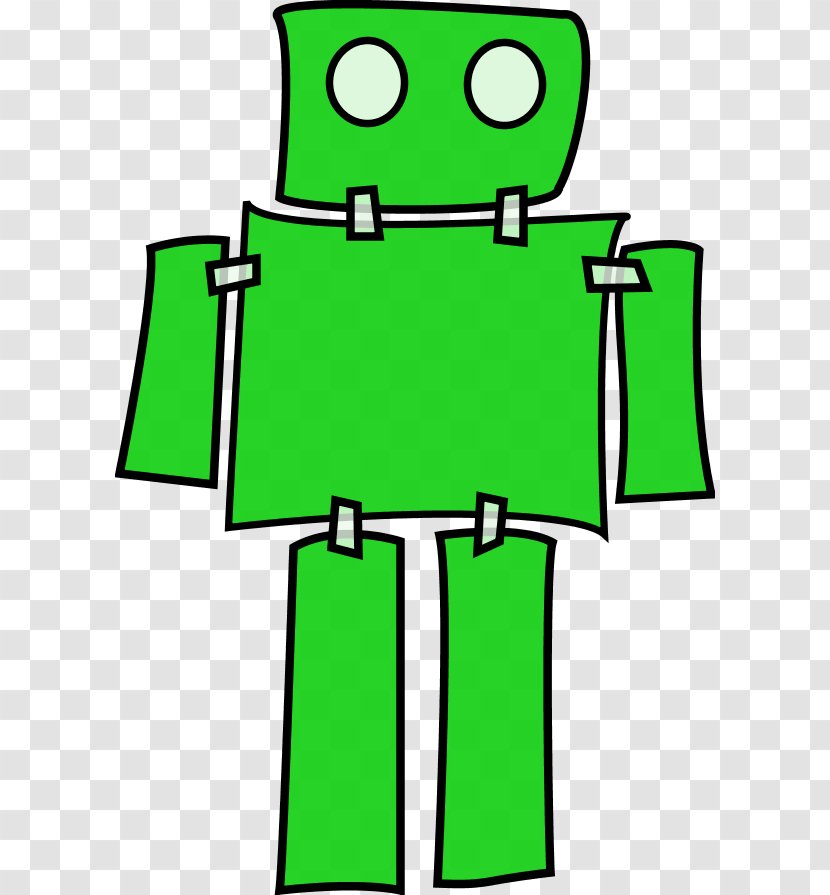 Robot Cartoon Clip Art - Top - Green Thumb Transparent PNG