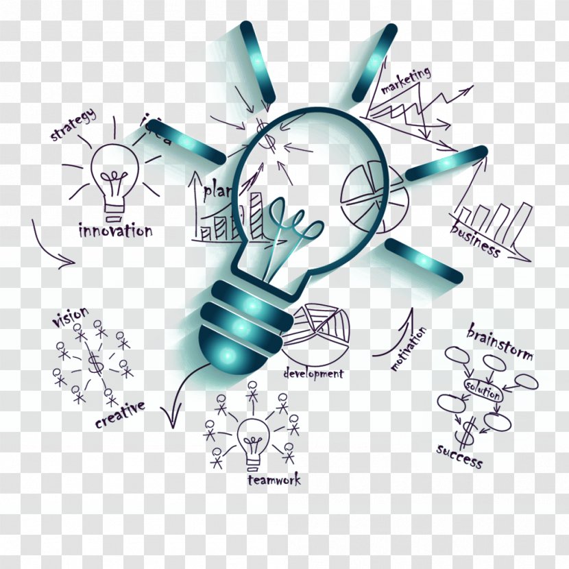 Business Idea Creativity Infographic - Flower - Creative Bulb Transparent PNG