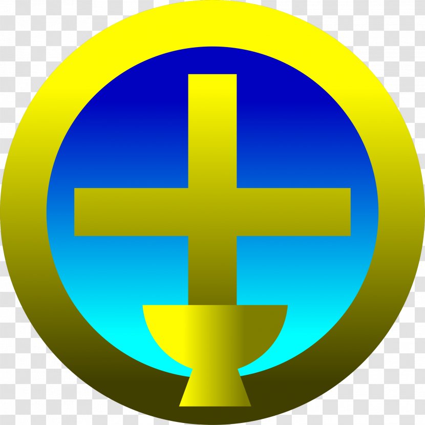 Eucharist Chalice Symbol Christian Cross Clip Art - Apostle - Gold Transparent PNG