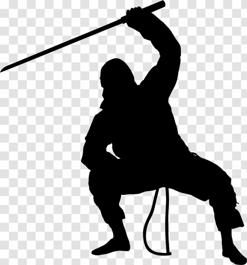 Silhouette Decal Sticker Ninja Die Cutting Transparent PNG