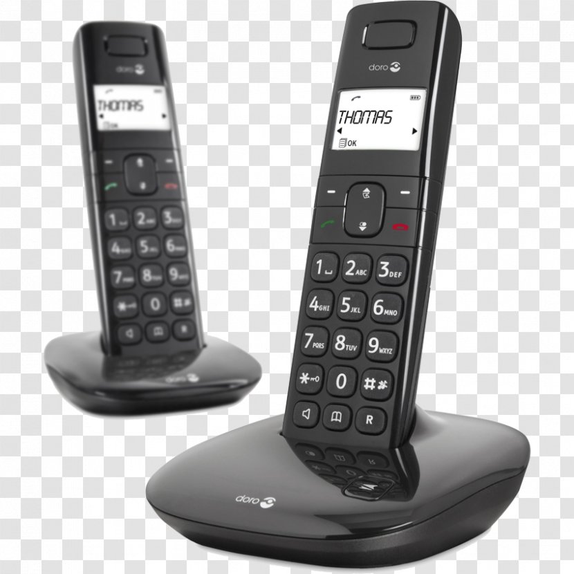 Cordless Telephone Digital Enhanced Telecommunications Mobile Phones Home & Business - Telephony - Nddo Transparent PNG