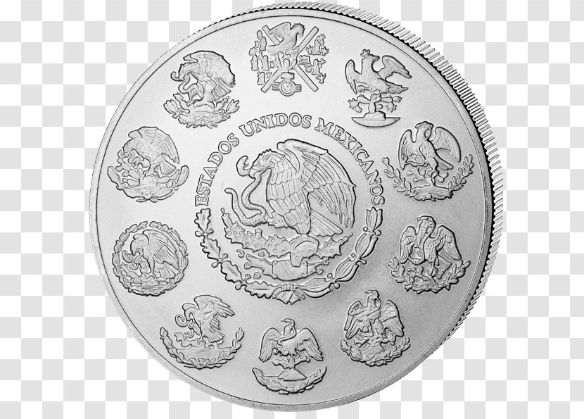 Silver Coin Libertad Mexico - Gold Transparent PNG