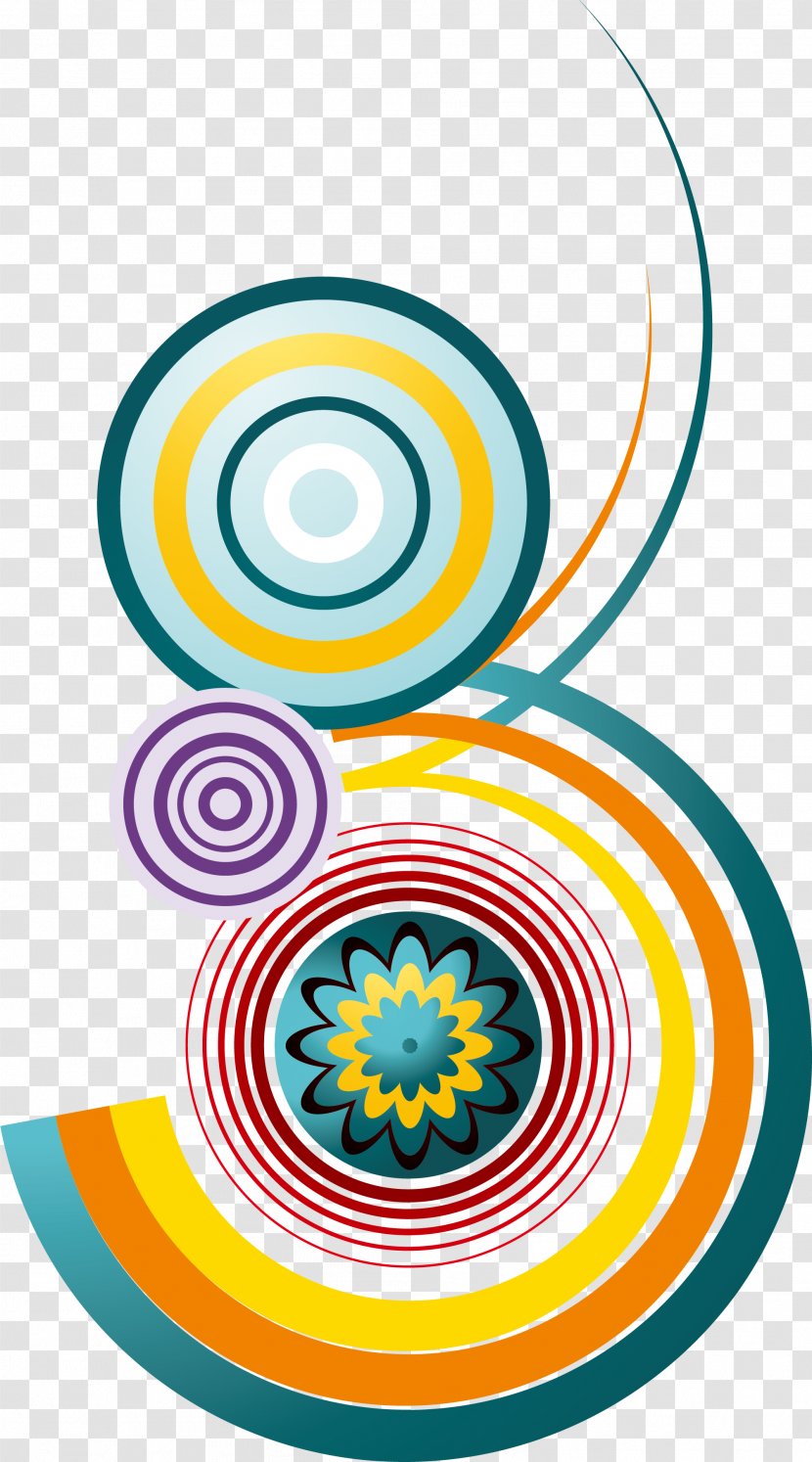 Circle Clip Art - Symmetry - Cartoon Colorful Transparent PNG