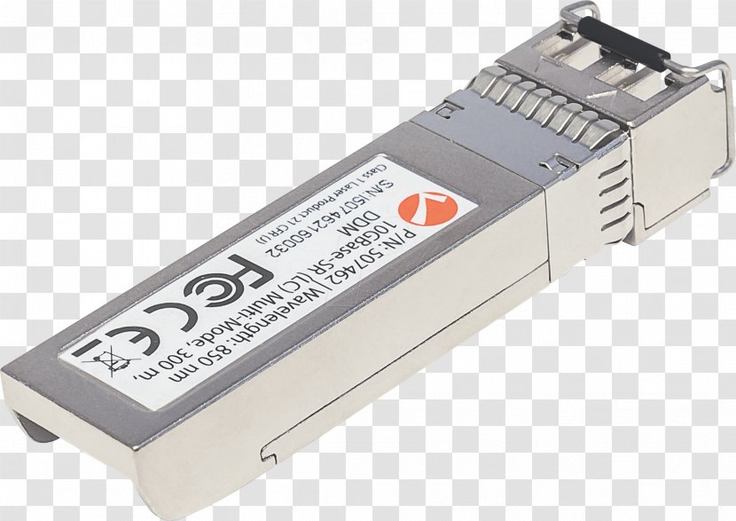 Small Form-factor Pluggable Transceiver 10 Gigabit Ethernet Multi-mode Optical Fiber Single-mode - Electronics Accessory Transparent PNG