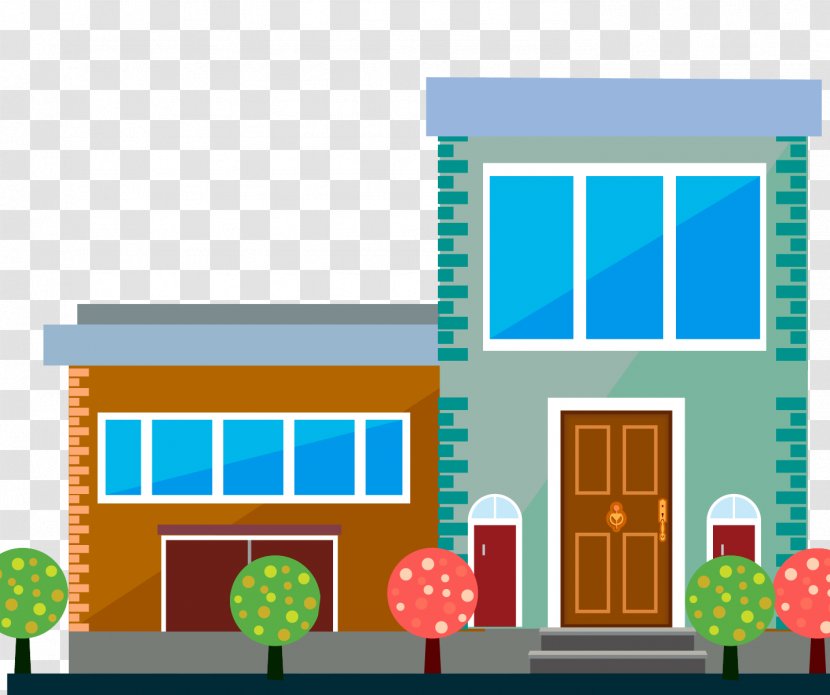 Police Officer Station - Cartoon City Streets Transparent PNG