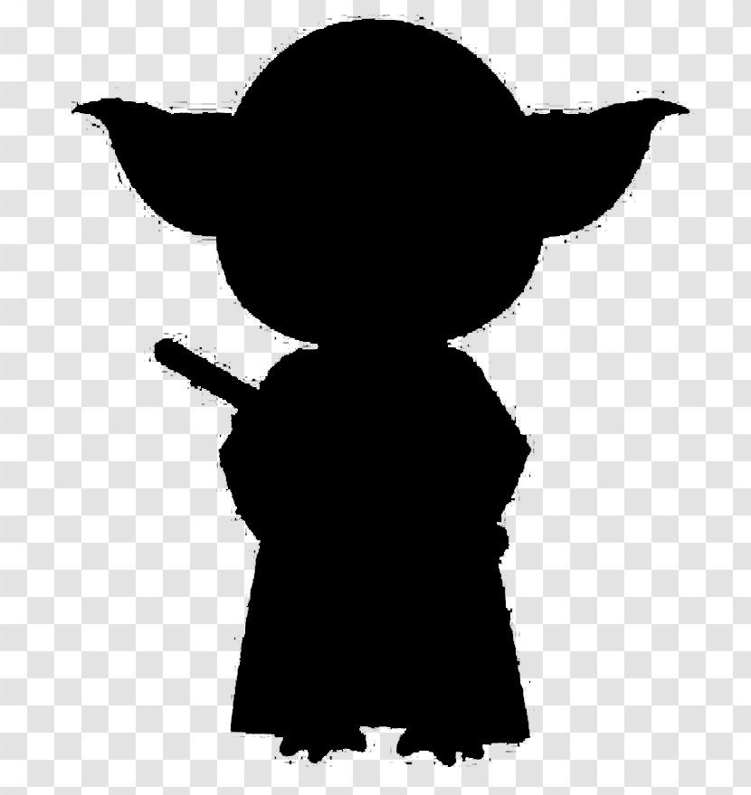 Clip Art Character Silhouette Animal Headgear - Yoda Transparent PNG