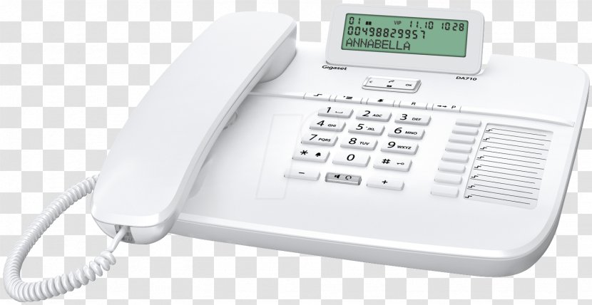 Gigaset DA710 Home & Business Phones Telephone Communications DA210 - Handsfree Transparent PNG